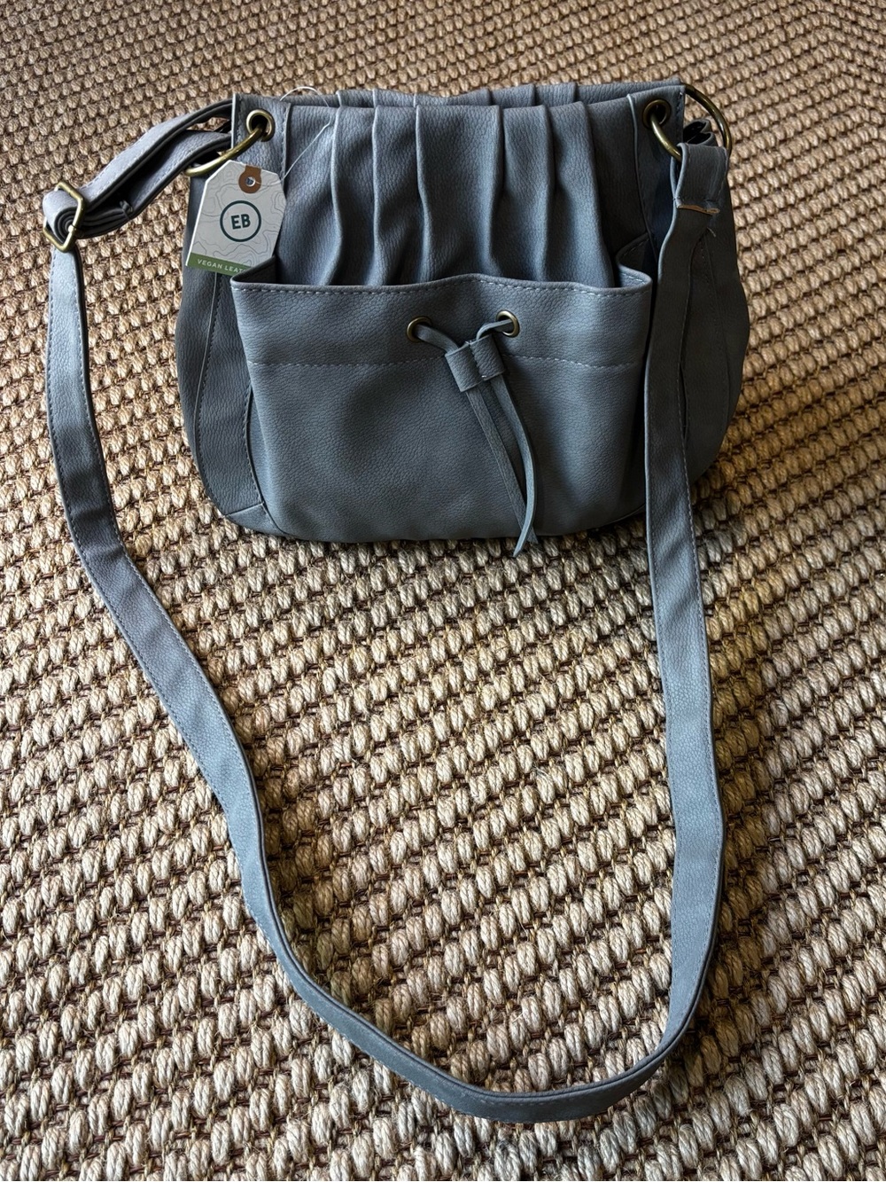 Earthbound Trading Gray Vegan Leather Purse